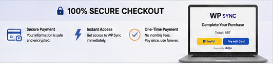 WP Sync secure checkout page